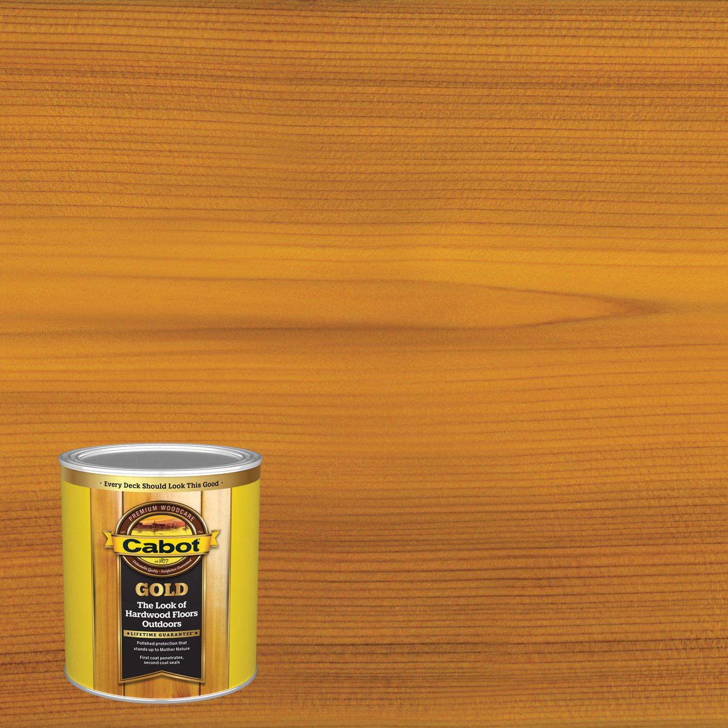 Cabot Gold Satin Sun Drenched Oak Oil Based Deck Varnish 1 Qt Ace Hardware 5842