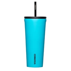 Corkcicle Cold Cup 24 oz Capri Blue BPA Free Insulated Straw Tumbler