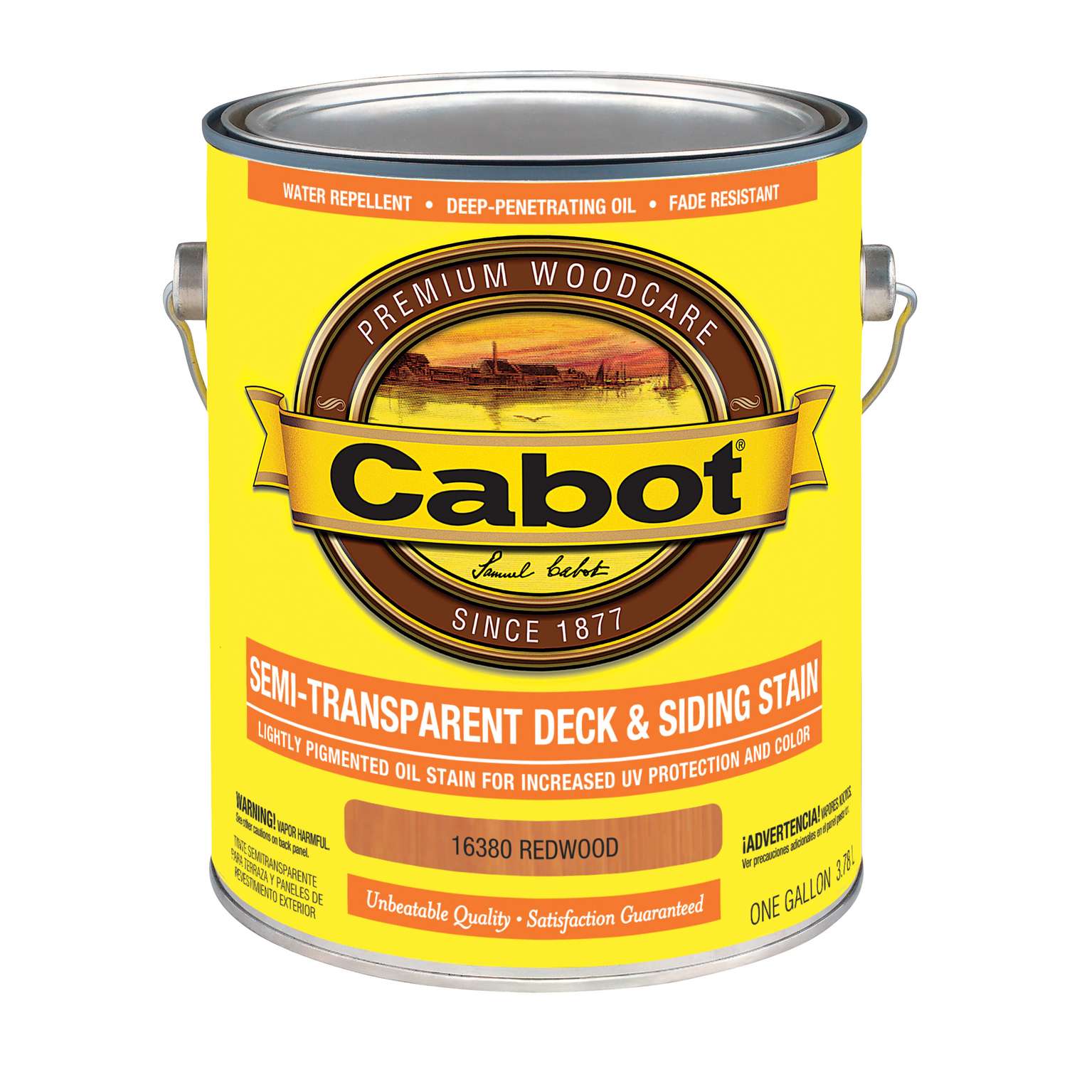 Cabot Semi Transparent 16380 Redwood Oil Based Penetrating Oil Deck And Siding Stain 1 Gal Ace Hardware