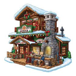 Lemax Multicolored Pine Grove Pizza Christmas Village