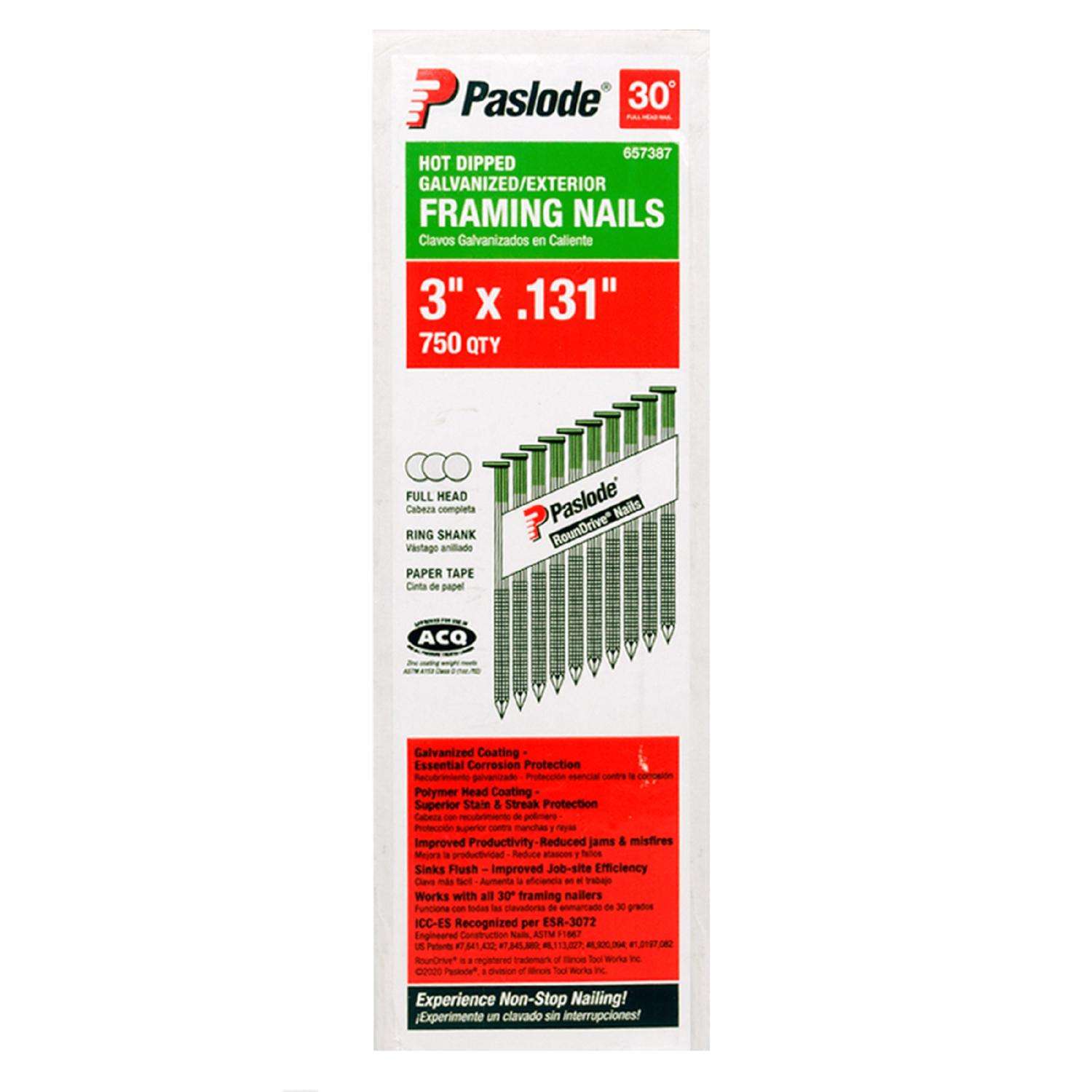 Paslode exterior best sale framing nails