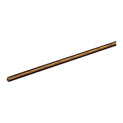 SteelWorks 3/8 in. D X 12 in. L Threaded Brass Rod 1 pk