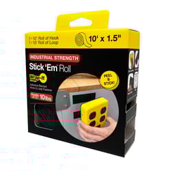 Wrap-It Stick 'Em Medium Plastic Hook and Loop Fastener 10 in. L 1 pk