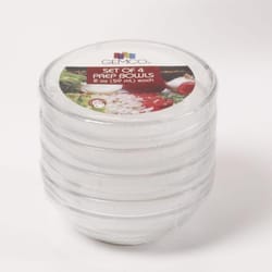 Gemco  Clear  Glass  Prep Bowl Set  2 oz. 4 pk