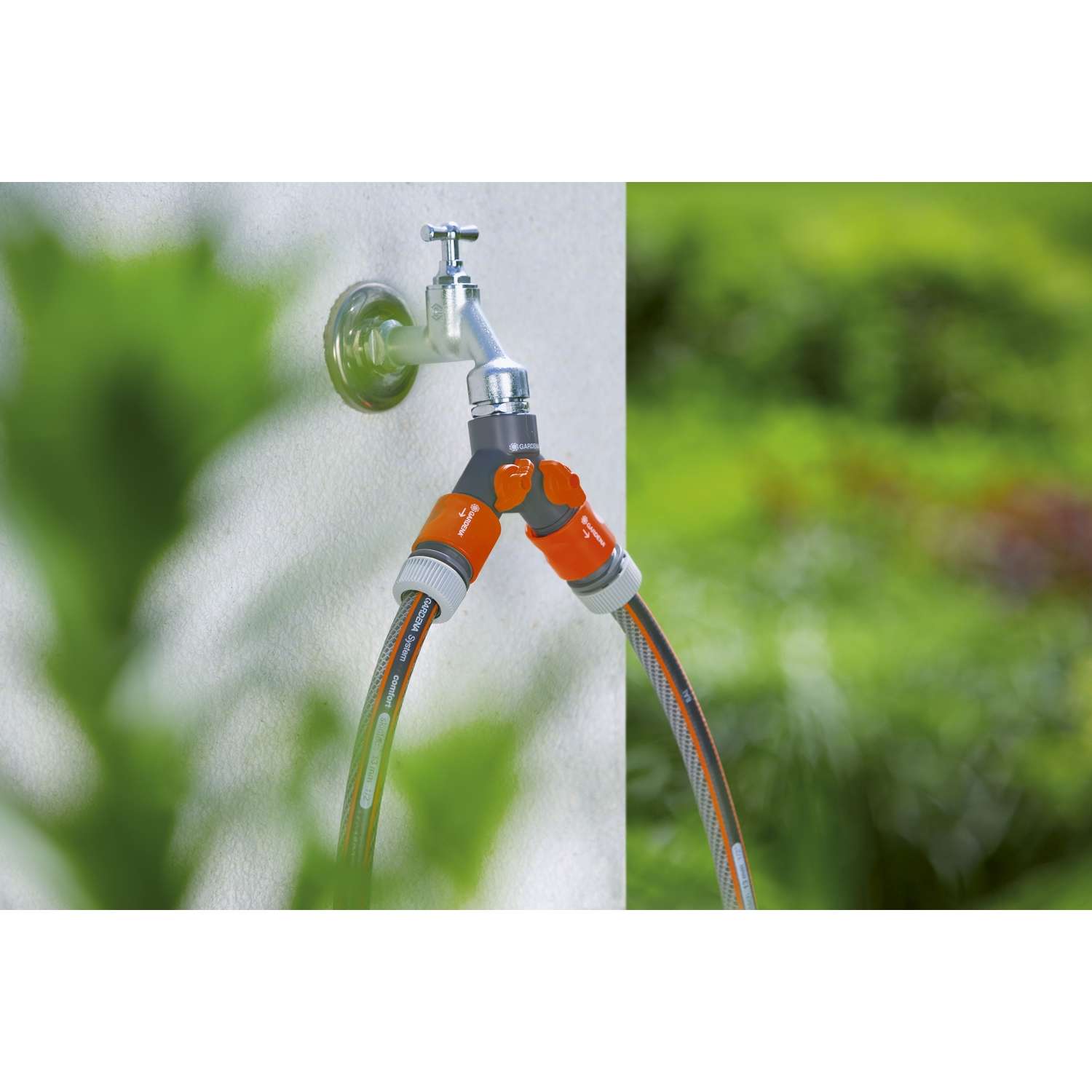 Gardena 5/8 & 1/2 in. Nylon/ABS Threaded Female/Quick Connect 2-Way Shut-off Valve Gardena 5/8 & 1/2 in. Nylon/ABS Threaded Female/Quick Connect 2-Way Shut-off Valve