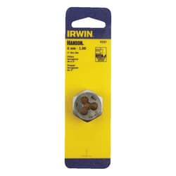 Irwin Hanson High Carbon Steel Metric Hexagon Die 6mm-1.00 1 pc