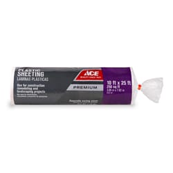 Ace Plastic Sheeting 6 mil X 10 ft. W X 25 ft. L Polyethylene Clear