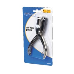 Swingline Work Essentials 5 Sheet Capacity Single Hole Paper Punch Silver