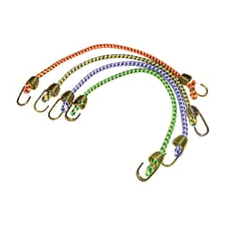 Keeper Assorted Bungee Cord 10 in. L X 0.16 in. 4 pk