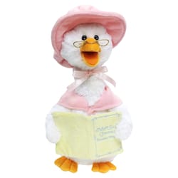 Cuddle Barn Mother Goose Pink Animated Plush Multicolored