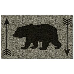 Americo Home Front Runner 18 in. W X 30 in. L Multi-Color Bear and Arrows Vinyl Door Mat