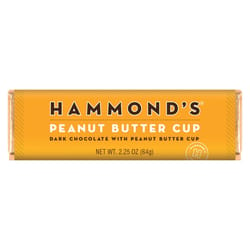 Hammond's Candies Peanut Butter Cup Dark Chocolate Candy Bar 2.25 oz