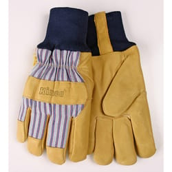 Kinco Men's Outdoor Knit Wrist Work Gloves Yellow S 1 pair
