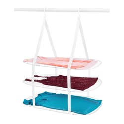 Whitmor 33 in. H X 27.25 in. W X 19.25 in. D Steel Hanging Collapsible Clothes Drying Rack