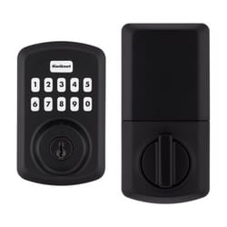 Kwikset Matte Black Metal Electronic Touch Pad Deadbolt