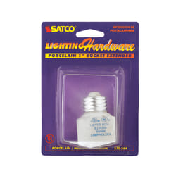 Satco Porcelain Medium Base Socket Extender 1 pk