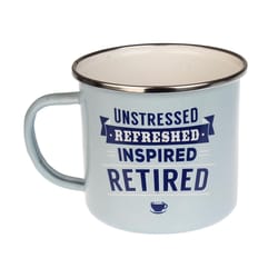 Top Guy Retired 14 oz Multicolored Steel Enamel Coated Mug 1 pk