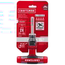 Craftsman Speeddrive Ratcheting T-Handle Driver and Bit Set 15 pc
