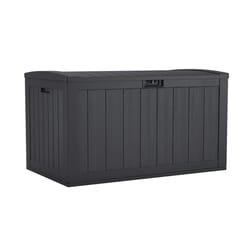 Suncast 55 in. W X 28 in. D Gray Plastic Deck Box 134 gal