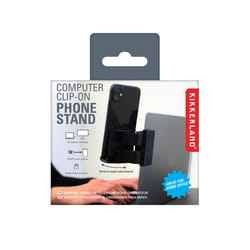 Kikkerland Black Computer Clip On Phone Stand For All Mobile Devices