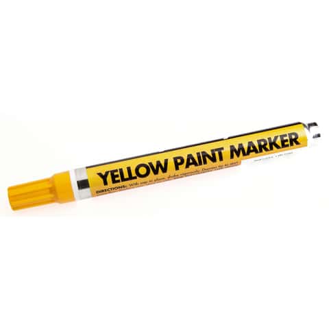 Keson Valve Paint Markers (Paint Pens) - YELLOW (Box of 12