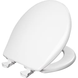 Bemis Round White Plastic Toilet Seat