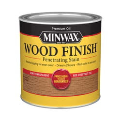 Minwax Wood Finish Semi-Transparent Red Chestnut Oil-Based Penetrating Wood Stain 0.5 pt