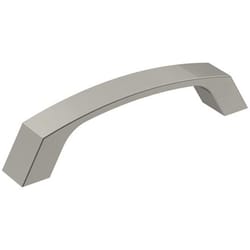 Amerock Premise Contemporary Rectangle Cabinet Pull 3-3/4 in. Satin Nickel 1 pk