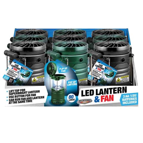 Blazing Ledz 12 LED Battery Operated Camping Lantern (2-Pack)