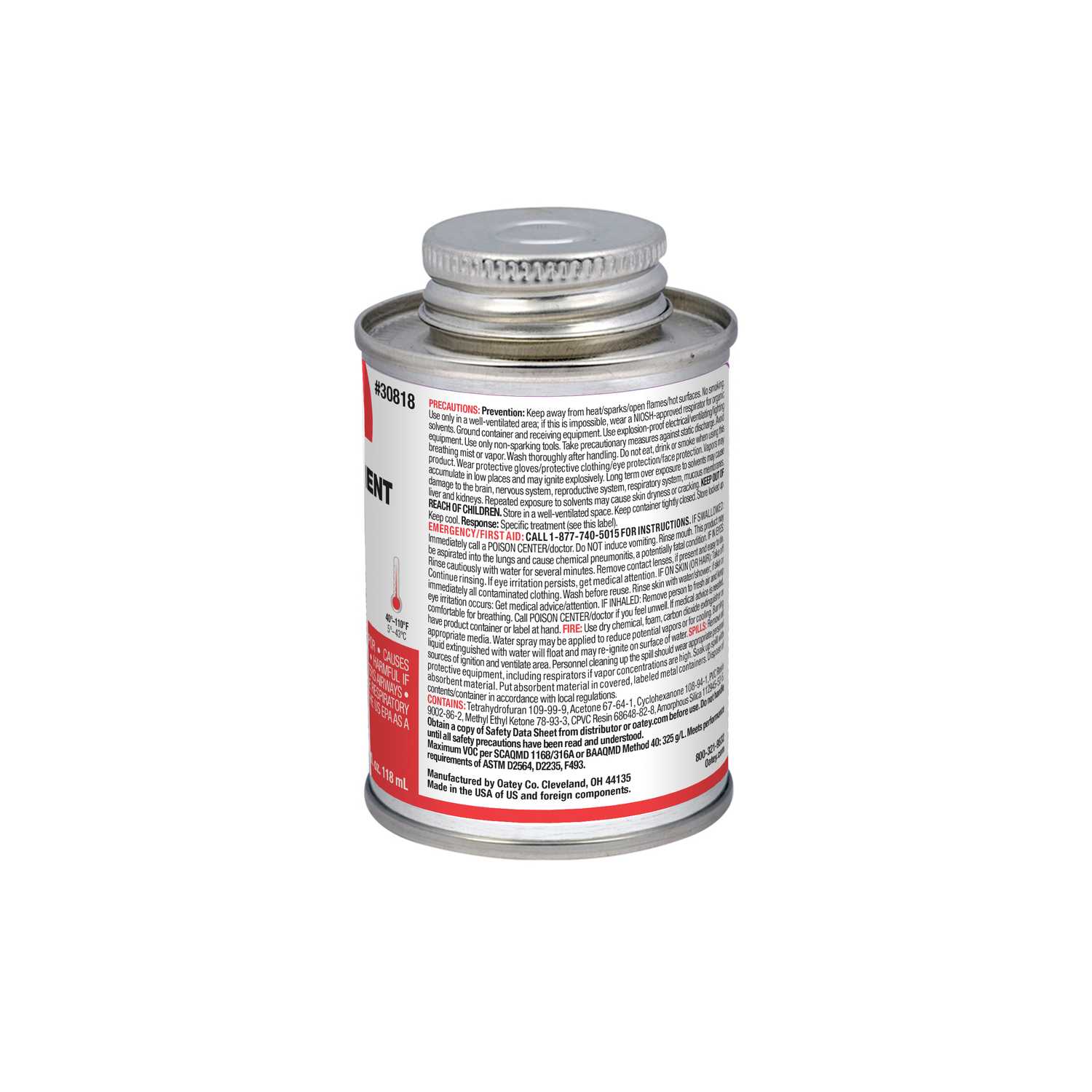 Oatey Clear AllPurpose Cement For CPVC/PVC 4 oz. Ace Hardware