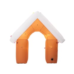 Glitzhome LED Lighted Gingerbread House 95 in. Inflatable