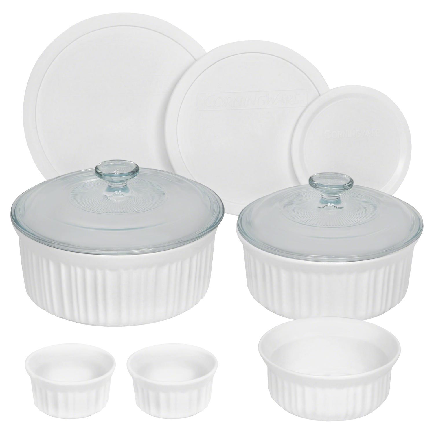 Corningware Ceramic Bake Set White Sansujyuku sansujyuku.com