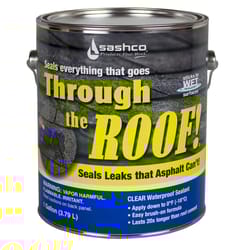Sashco  Through The Roof  Clear  Elastomeric  Roof Sealant  1 gal. 
