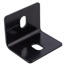 Hampton 2.40 in. H X 2.40 in. W X 1/8 in. D Black Steel Inside/Outside Square Corner Brace