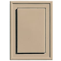 Builders Edge 6 in. H X 1 in. L Prefinished Tan Vinyl Mini Mounting Block