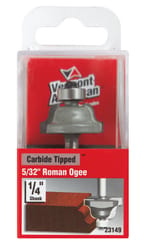Vermont American 1-1/8 in. D X 5/32 in. X 2-1/8 in. L Carbide Tipped Roman Ogee Router Bit