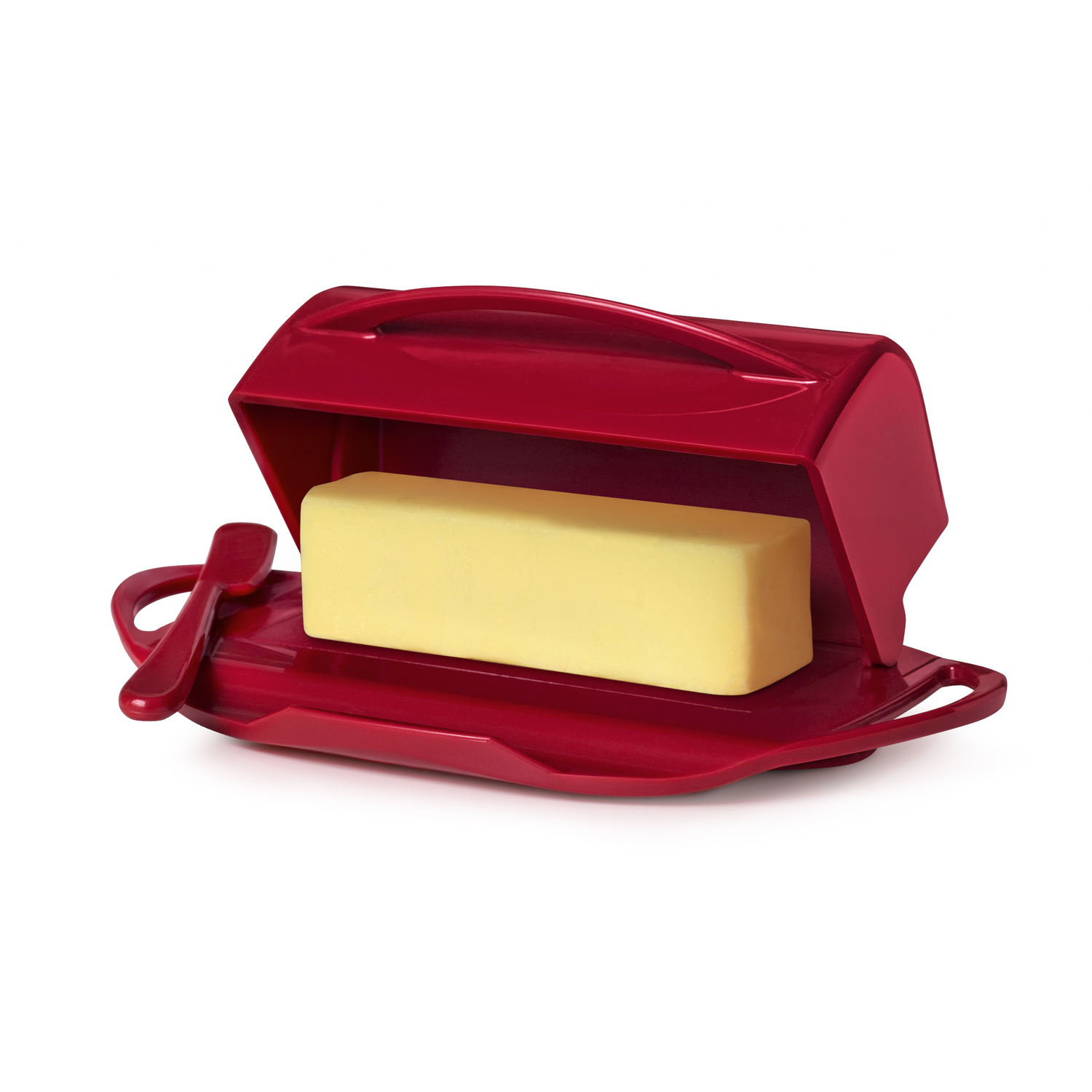 UPC 853969006015 product image for Butterie 5.5 in. W x 9 in. L Red Butter Dish | upcitemdb.com