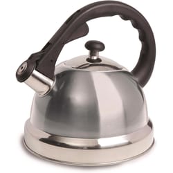 Gibson Silver Whistling Stainless Steel 2.2 qt Tea Kettle
