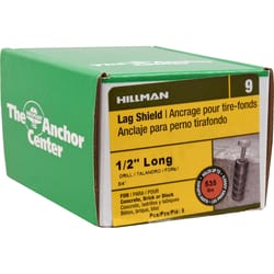 Hillman 3/8 in. D X 1/2 in. Long in. L Zinc Round Head Ribbed Anchor 8 pk