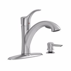 American Standard Mesa One Handle Stainless Steel Pull-Out Kitchen Faucet