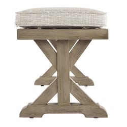 Signature Design by Ashley Beachcroft Brown Aluminum Frame Casual Bench Beige