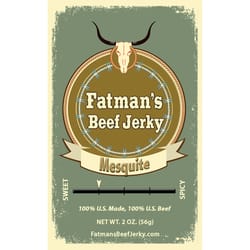 Fatmans Beef Jerky Mesquite Beef Jerky 2 oz Packet