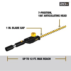 DeWalt DCPH820M1 22 in. 20 V Battery Pole Hedge Trimmer Kit (Battery & Charger)