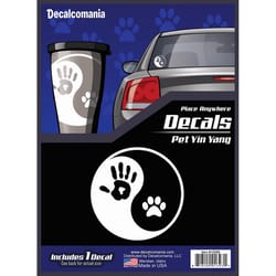 Decalcomania Pet Yin and Yang Car Sticker Vinyl 1 pk