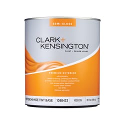 Clark+Kensington Semi-Gloss Tint Base Mid-Tone Base Premium Paint Exterior 1 qt