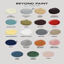 Beyond Paint Matte Deep Blue Water-Based Paint Exterior and Interior 1 qt