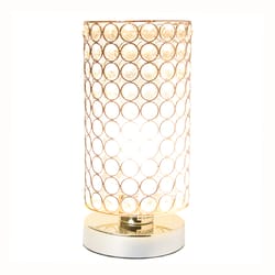 Elegant Designs 10.75 in. Chrome Silver Table Lamp