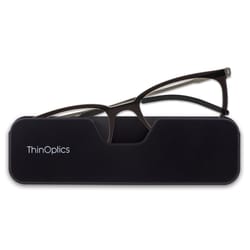 ThinOptics Black +1.50 Strength Unisex Reading Glasses