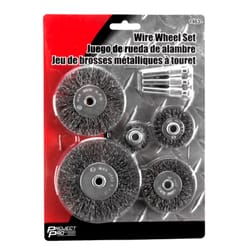 Performance Tool Project Pro Assorted in. Wire Wheel Set Steel