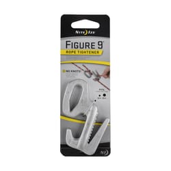 Nite Ize Figure 9 3 in. L Silver Twisted Plastic Tie-Down Rope